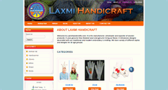 Desktop Screenshot of laxmihandicrafts.com