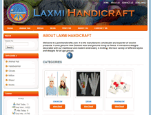 Tablet Screenshot of laxmihandicrafts.com